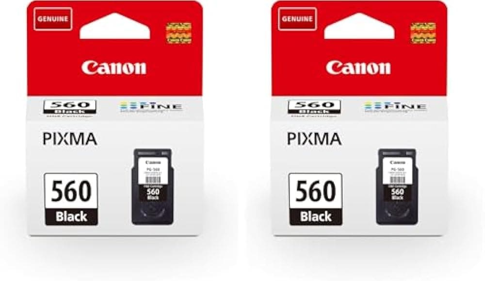 Pack de 2 cartouches Canon PG-560 noir