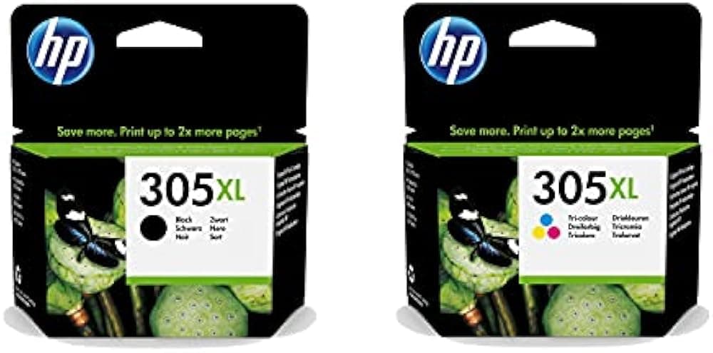 Pack cartouches HP 305 XL noir et couleur