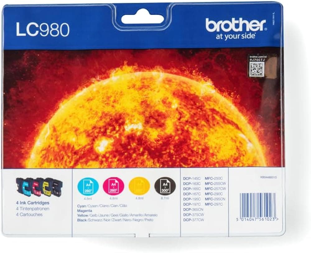 Cartouche Brother LC980VALBP Noir