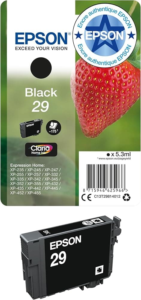 Cartouche Epson 29 Noir