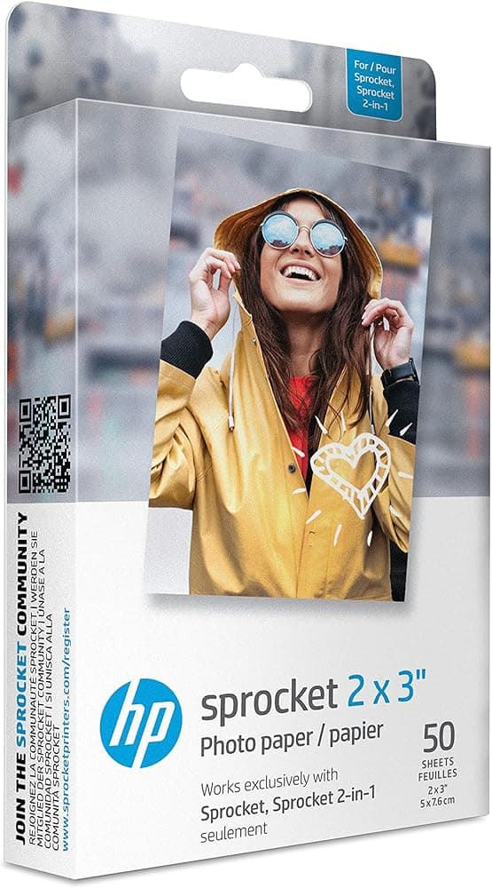 HP Papier photo Zink 2x3