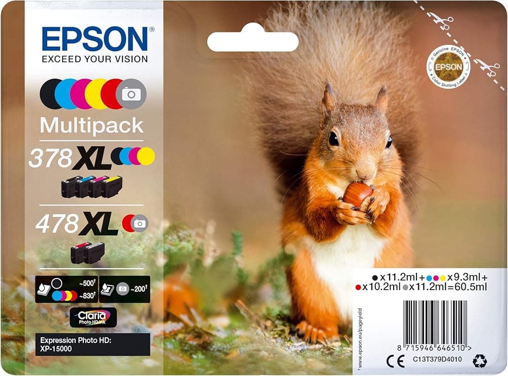 Cartouche Epson 378XL Noir